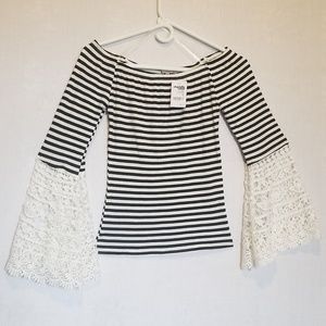 Charlotte Russe Striped Crop Top